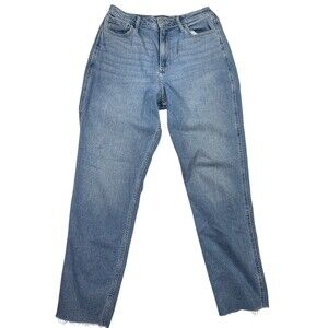Hollister Curvy Mom Jeans Women's 28 x 29 Blue Denim Cotton Stretch High-Rise